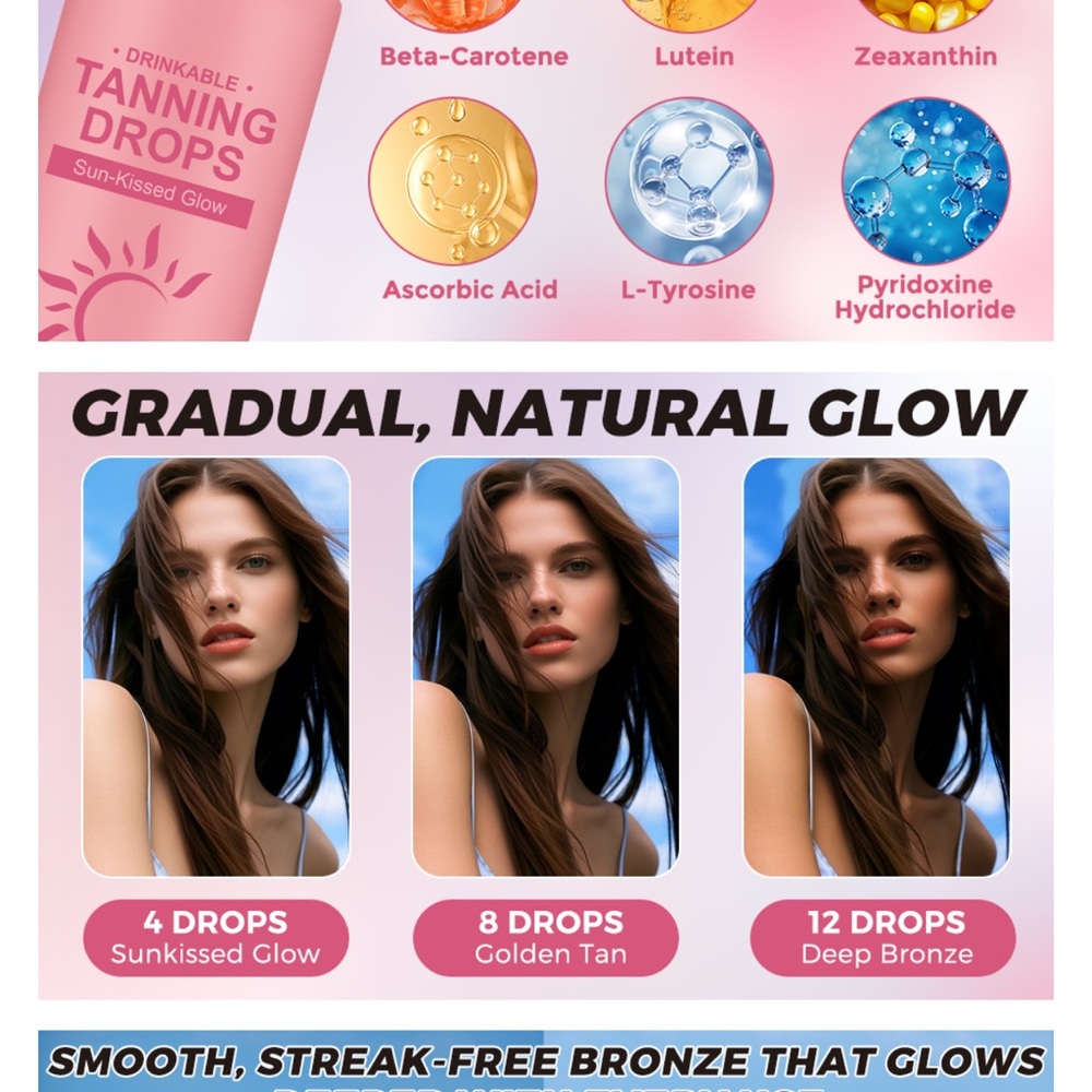 Drinkable Tanning Drops - Picture 3 of 15